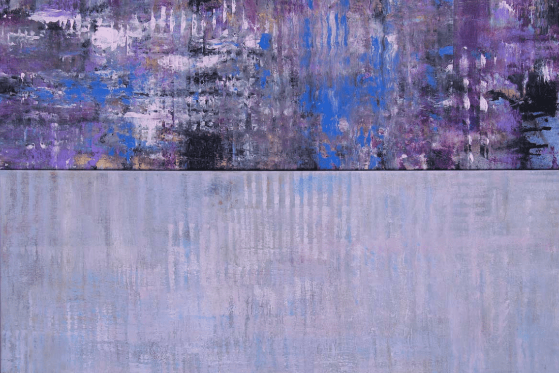 Abstrakte Acrylmalerei auf Leinwand – moderne Kunst als Raumgestaltungselement