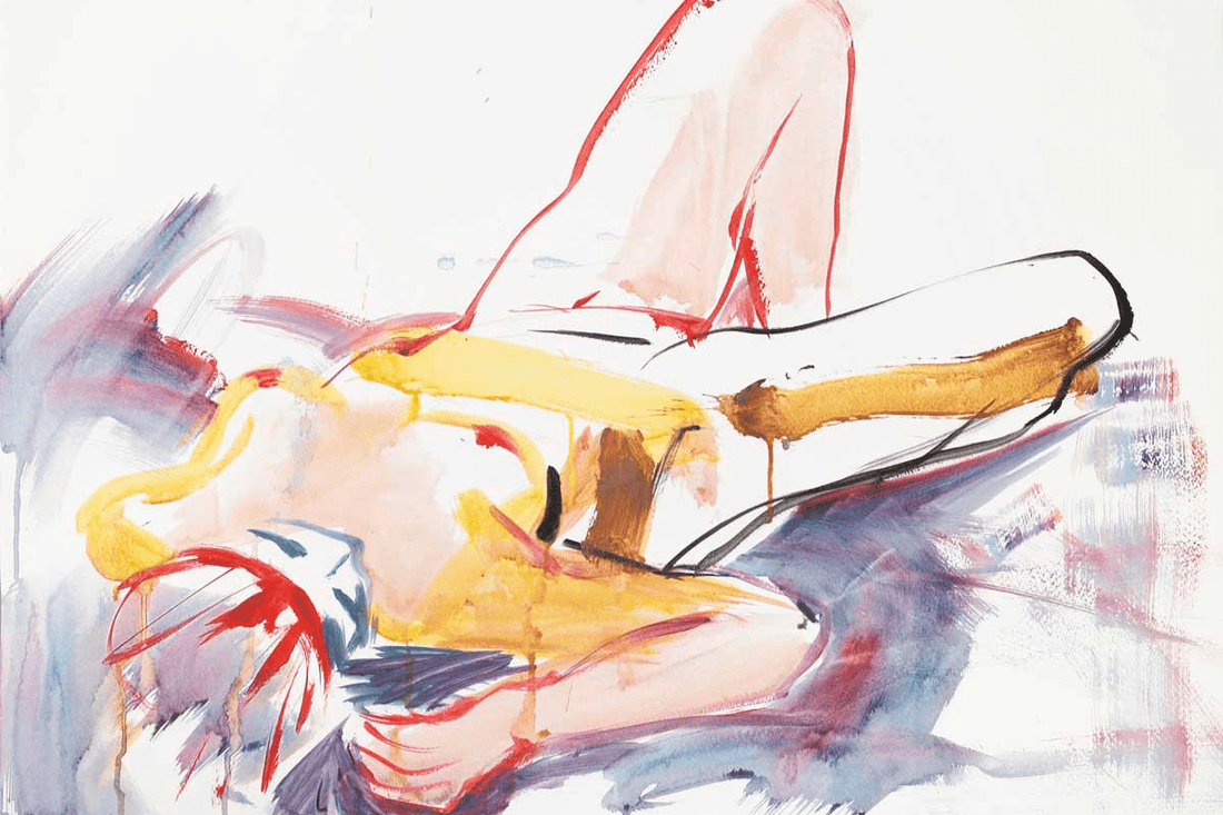 Aktmalerei - Sinnliches Aktgemälde einer liegenden Frau